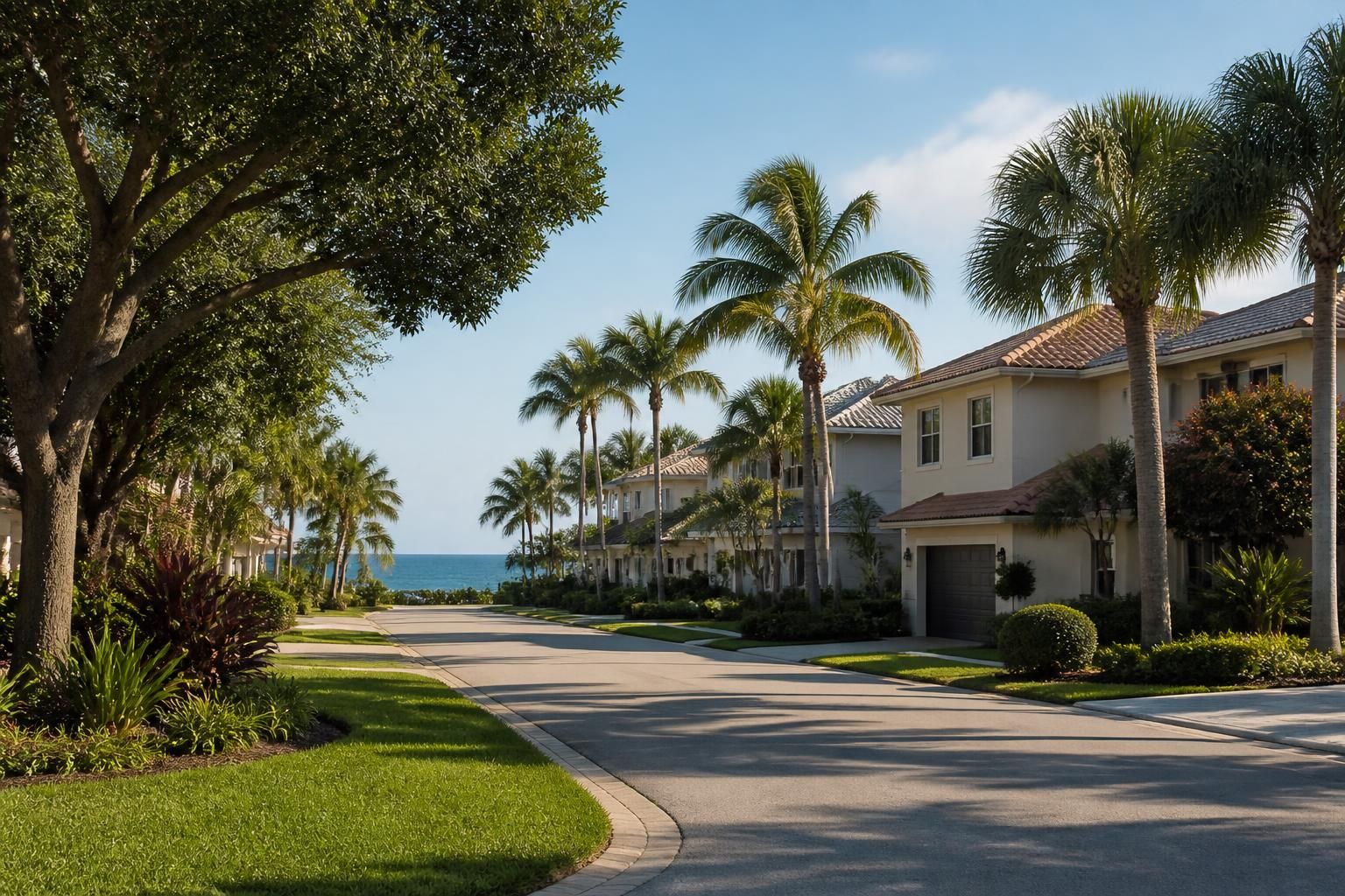 Well-kept coastal neighborhood in Deerfield Beach