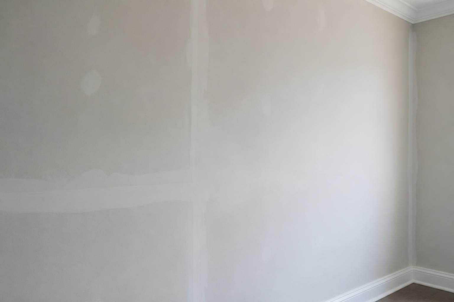 Clean wall surface after wallpaper removal and prep